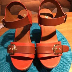 Soda wedges orange/tan